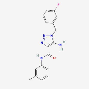 5-amino-1-(3-fluorobenzyl)-N-(3-methylphenyl)-1H-1,2,3-triazole-4-carboxamide