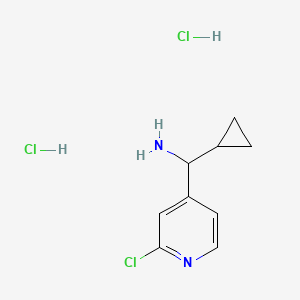 molecular formula C9H13Cl3N2 B2532201 (2-Chloropyridin-4-yl)(cyclopropyl)methanamine dihydrochloride CAS No. 2418661-50-2