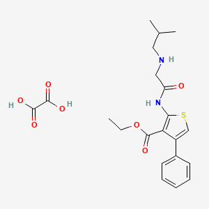 Ethyl 2-(2-(isobutylamino)acetamido)-4-phenylthiophene-3-carboxylate oxalate