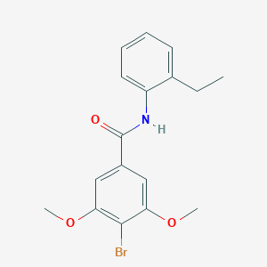 molecular formula C17H18BrNO3 B253221 4-bromo-N-(2-ethylphenyl)-3,5-dimethoxybenzamide 