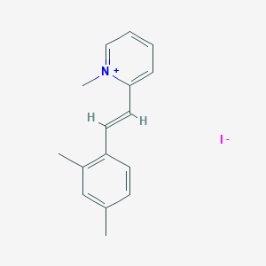 2-[(E)-2-(2,4-dimethylphenyl)ethenyl]-1-methylpyridin-1-ium iodide