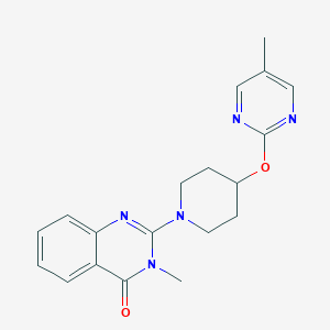 3-Methyl-2-[4-(5-methylpyrimidin-2-yl)oxypiperidin-1-yl]quinazolin-4-one