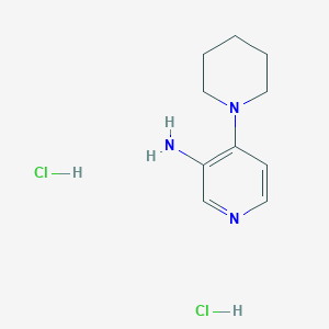 molecular formula C10H17Cl2N3 B2532230 4-(Piperidin-1-yl)pyridin-3-amine dihydrochloride CAS No. 1707575-97-0