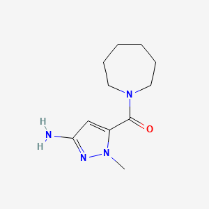 B2532268 5-(Azepan-1-ylcarbonyl)-1-methyl-1H-pyrazol-3-amine CAS No. 1894614-66-4