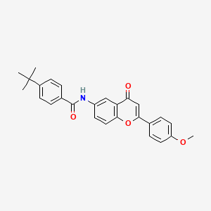 4-tert-butyl-N-[2-(4-methoxyphenyl)-4-oxo-4H-chromen-6-yl]benzamide