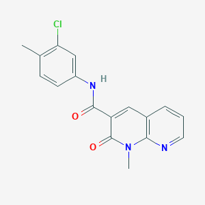 molecular formula C17H14ClN3O2 B2532305 N-(3-cloro-4-metilfenil)-1-metil-2-oxo-1,2-dihidro-1,8-naftiridina-3-carboxamida CAS No. 899951-51-0