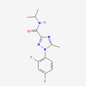 molecular formula C13H14F2N4O B2532307 1-(2,4-二氟苯基)-N-异丙基-5-甲基-1H-1,2,4-三唑-3-甲酰胺 CAS No. 338397-99-2