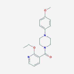 molecular formula C19H23N3O3 B253232 1-[(2-Ethoxy-3-pyridinyl)carbonyl]-4-(4-methoxyphenyl)piperazine 