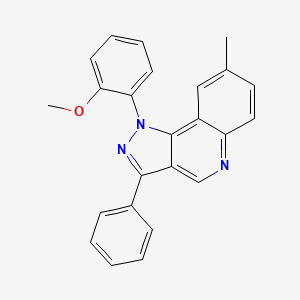 1-(2-methoxyphenyl)-8-methyl-3-phenyl-1H-pyrazolo[4,3-c]quinoline