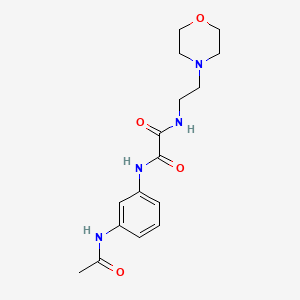 N'-(3-acetamidophenyl)-N-(2-morpholin-4-ylethyl)oxamide
