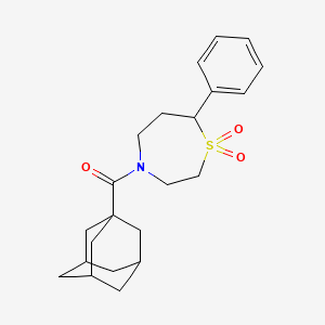(1s,3s)-Adamantan-1-yl(1,1-dioxido-7-phenyl-1,4-thiazepan-4-yl)methanone