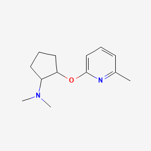 molecular formula C13H20N2O B2532379 N,N-dimethyl-2-[(6-methylpyridin-2-yl)oxy]cyclopentan-1-amine CAS No. 2199517-34-3