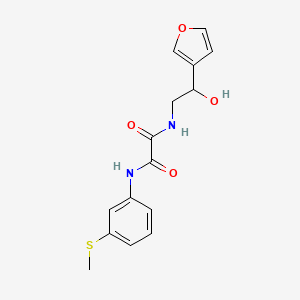 N1-(2-(furan-3-yl)-2-hydroxyethyl)-N2-(3-(methylthio)phenyl)oxalamide