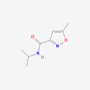 molecular formula C8H12N2O2 B2532416 5-methyl-N-(propan-2-yl)-1,2-oxazole-3-carboxamide CAS No. 27144-30-5