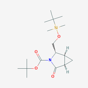 (1S,2S,5R)-3-Boc-2-[(tert-butyldimethylsilyloxy)methyl]-4-oxo-3-azabicyclo[3.1.0]hexane