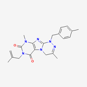 3,9-dimethyl-1-[(4-methylphenyl)methyl]-7-(2-methylprop-2-enyl)-4H-purino[8,7-c][1,2,4]triazine-6,8-dione