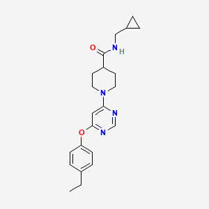 N-(cyclopropylmethyl)-1-[6-(4-ethylphenoxy)pyrimidin-4-yl]piperidine-4-carboxamide