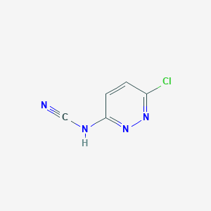 molecular formula C5H3ClN4 B2532459 (6-Chloropyridazin-3-yl)cyanamide CAS No. 83412-75-3