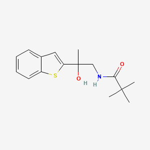 N-(2-(benzo[b]thiophen-2-yl)-2-hydroxypropyl)pivalamide