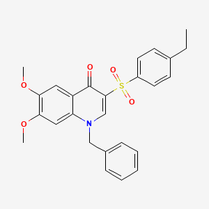1-benzyl-3-((4-ethylphenyl)sulfonyl)-6,7-dimethoxyquinolin-4(1H)-one