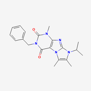 molecular formula C20H23N5O2 B2532472 2-苄基-4,7,8-三甲基-6-丙-2-基嘌呤[7,8-a]咪唑-1,3-二酮 CAS No. 878734-49-7