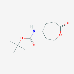 molecular formula C11H19NO4 B2532479 tert-butyl N-(7-oxooxepan-4-yl)carbamate CAS No. 1632152-01-2
