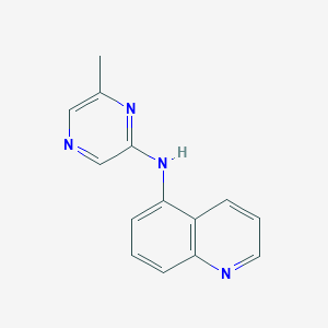 molecular formula C14H12N4 B2532499 N-(6-methylpyrazin-2-yl)quinolin-5-amine CAS No. 2310014-73-2