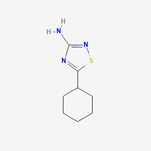 molecular formula C8H13N3S B2532507 5-Cyclohexyl-1,2,4-thiadiazol-3-amine CAS No. 1344332-83-7