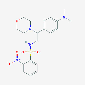 molecular formula C20H26N4O5S B2532514 N-(2-(4-(dimethylamino)phenyl)-2-morpholinoethyl)-2-nitrobenzenesulfonamide CAS No. 941899-92-9
