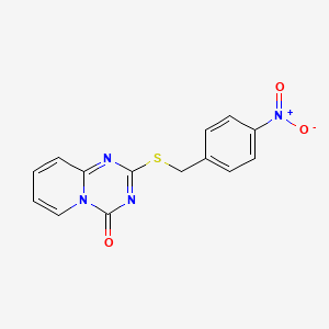 2-[(4-Nitrophenyl)methylsulfanyl]pyrido[1,2-a][1,3,5]triazin-4-one