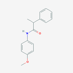 molecular formula C16H17NO2 B253253 N-(4-methoxyphenyl)-2-phenylpropanamide 