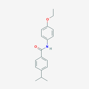 molecular formula C18H21NO2 B253254 N-(4-ethoxyphenyl)-4-(propan-2-yl)benzamide 