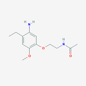 molecular formula C13H20N2O3 B2532541 N-(2-(5-Amino-4-ethyl-2-methoxyphenoxy)ethyl)acetamide CAS No. 1797979-19-1