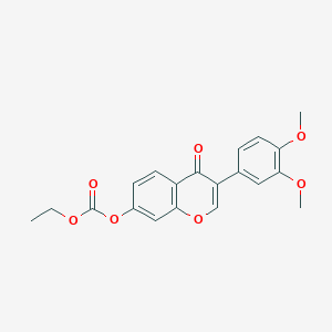 molecular formula C20H18O7 B2532542 3-(3,4-dimethoxyphenyl)-4-oxo-4H-chromen-7-yl ethyl carbonate CAS No. 637751-01-0