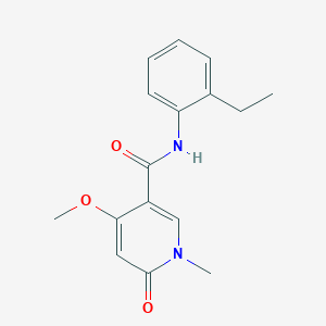 molecular formula C16H18N2O3 B2532547 N-(2-ethylphenyl)-4-methoxy-1-methyl-6-oxo-1,6-dihydropyridine-3-carboxamide CAS No. 2034526-75-3