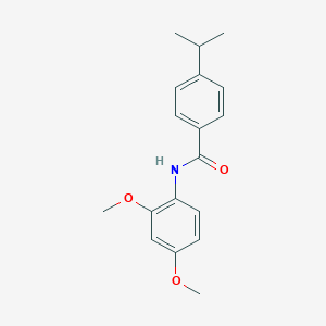 molecular formula C18H21NO3 B253255 N-(2,4-dimethoxyphenyl)-4-(propan-2-yl)benzamide 
