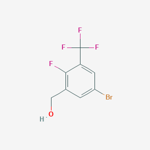 molecular formula C8H5BrF4O B2532550 5-溴-2-氟-3-(三氟甲基)苯甲醇 CAS No. 2090690-47-2