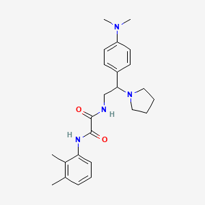 molecular formula C24H32N4O2 B2532560 N1-(2-(4-(二甲氨基)苯基)-2-(吡咯烷-1-基)乙基)-N2-(2,3-二甲苯基)草酰胺 CAS No. 899956-91-3