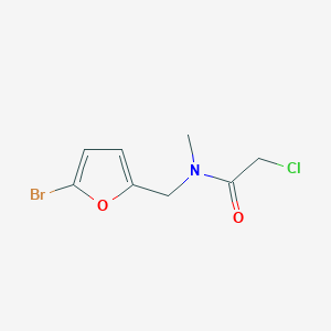 N-[(5-bromofuran-2-yl)methyl]-2-chloro-N-methylacetamide