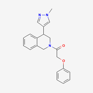 1-(4-(1-methyl-1H-pyrazol-4-yl)-3,4-dihydroisoquinolin-2(1H)-yl)-2-phenoxyethanone