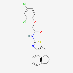 molecular formula C21H14Cl2N2O2S B2532583 2-(2,4-dichlorophénoxy)-N-(4,5-dihydroacénaphto[5,4-d]thiazol-8-yl)acétamide CAS No. 477326-11-7