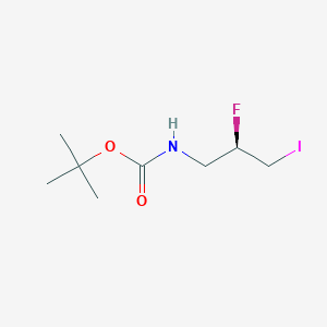 molecular formula C8H15FINO2 B2532591 (R)-tert-Butyl (2-fluoro-3-iodopropyl)carbamate CAS No. 344413-81-6