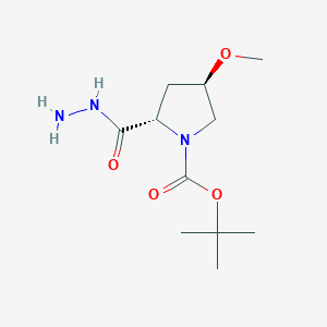 Tert-butyl (2S,4R)-2-(hydrazinecarbonyl)-4-methoxypyrrolidine-1-carboxylate