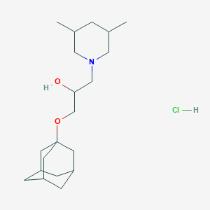 1-((3s,5s,7s)-Adamantan-1-yloxy)-3-(3,5-dimethylpiperidin-1-yl)propan-2-ol hydrochloride