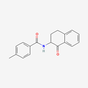 molecular formula C18H17NO2 B2532630 4-methyl-N-(1-oxo-1,2,3,4-tetrahydro-2-naphthalenyl)benzenecarboxamide CAS No. 5765-25-3