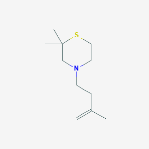 molecular formula C11H21NS B2532636 2,2-Dimethyl-4-(3-methylbut-3-enyl)thiomorpholine CAS No. 1864906-96-6