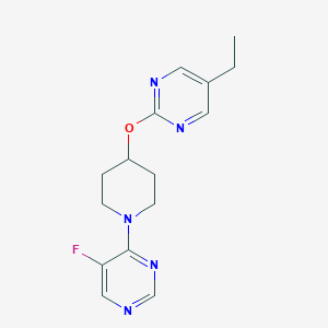 4-[4-(5-Ethylpyrimidin-2-yl)oxypiperidin-1-yl]-5-fluoropyrimidine