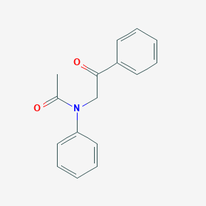 molecular formula C16H15NO2 B253265 N-Phenyl-N-(beta-oxophenethyl)acetamide 