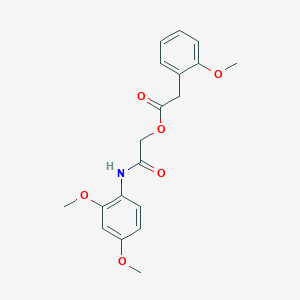 molecular formula C19H21NO6 B2532656 [2-(2,4-Dimethoxyanilino)-2-oxoethyl] 2-(2-methoxyphenyl)acetate CAS No. 1794741-30-2