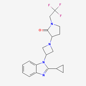 3-[3-(2-Cyclopropylbenzimidazol-1-yl)azetidin-1-yl]-1-(2,2,2-trifluoroethyl)pyrrolidin-2-one